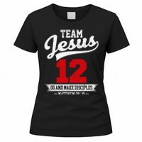 Jesus and Baseball Team Jesus Christian Matthew 2819 Verse Women's T-Shirt