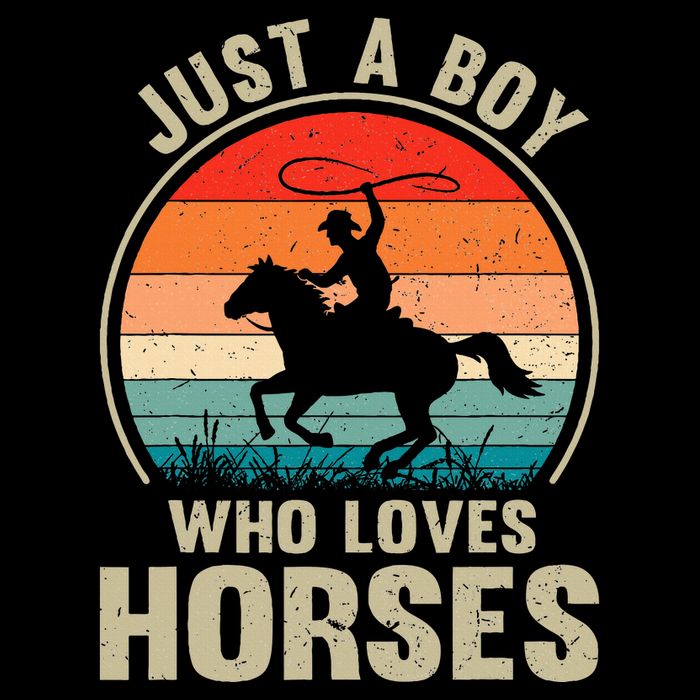 Just A Boy Who Loves Horses Recto Riding Lovers Impact Tech Backpack