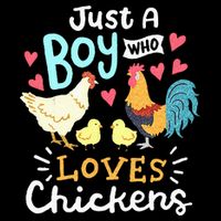Just A Boy Who Loves Chickens Farm Chicken City Backpack