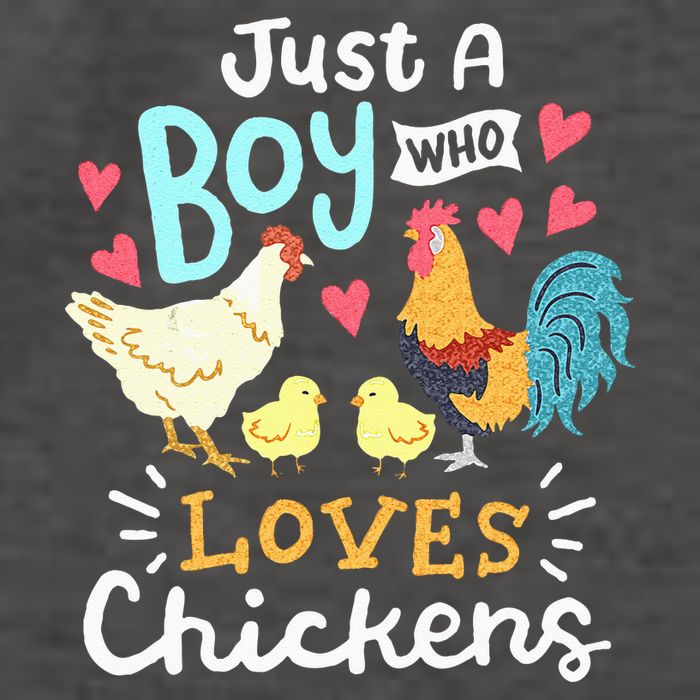 Just A Boy Who Loves Chickens Farm Chicken Vector Backpack