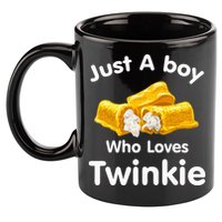 Just A Boy Who Loves Twinkie  11oz C Handle Ceramic Mug