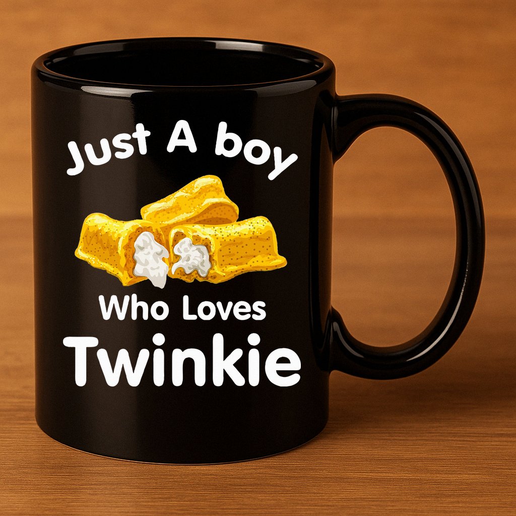 Just A Boy Who Loves Twinkie  11oz C Handle Ceramic Mug