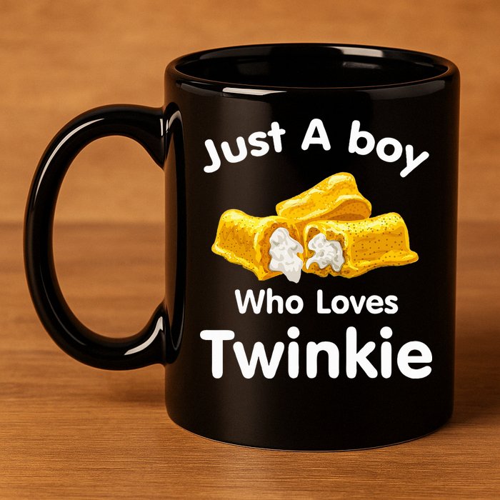 Just A Boy Who Loves Twinkie  11oz C Handle Ceramic Mug