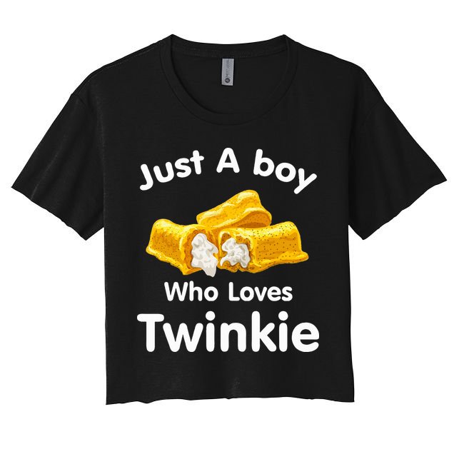 Just A Boy Who Loves Twinkie  Crop Top