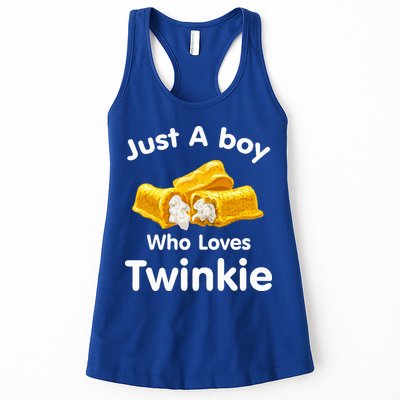 Just A Boy Who Loves Twinkie  Womens Tank Top