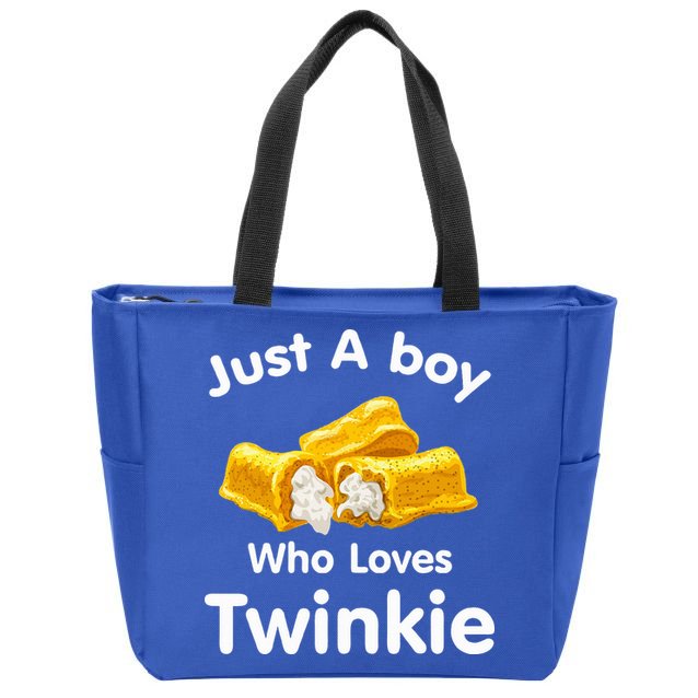 Just A Boy Who Loves Twinkie  Zip Tote Bag
