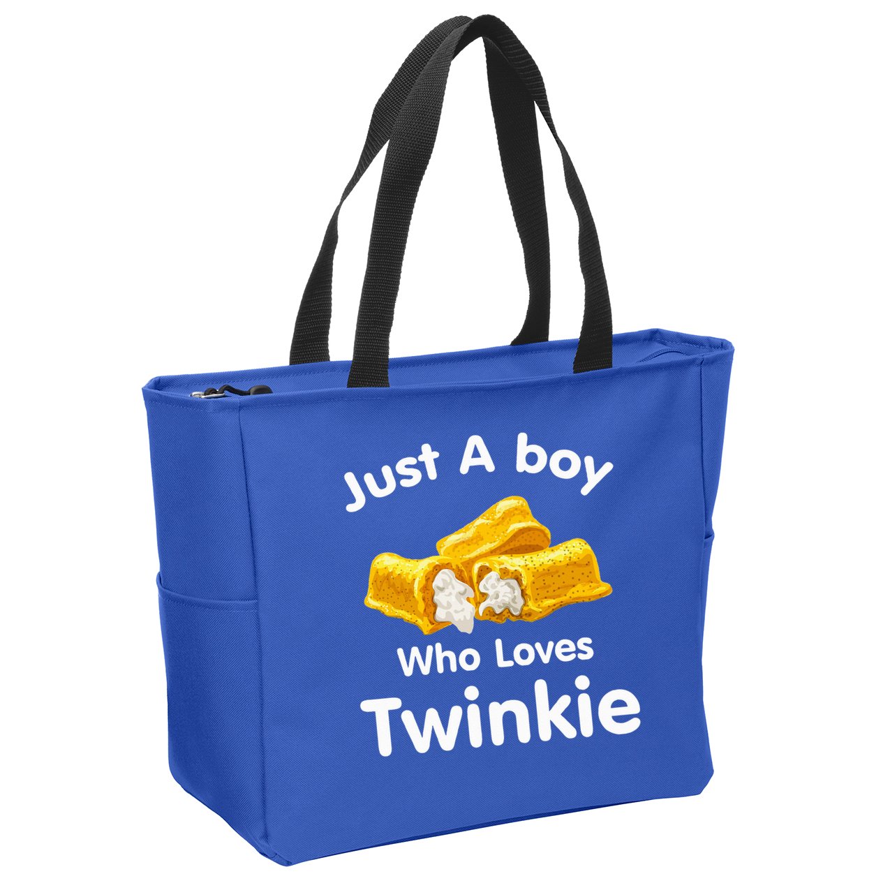 Just A Boy Who Loves Twinkie  Zip Tote Bag