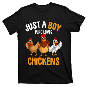 Just A Boy Who Loves Chickens T-Shirt