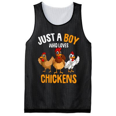 Just A Boy Who Loves Chickens Mesh Reversible Basketball Jersey Tank