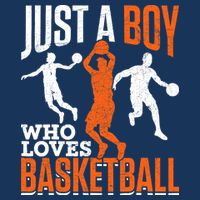 Just A Boy Who Loves Basketball Player Sport Basketball Toddler T-Shirt