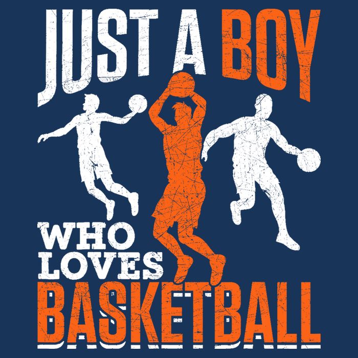 Just A Boy Who Loves Basketball Player Sport Basketball Toddler T-Shirt