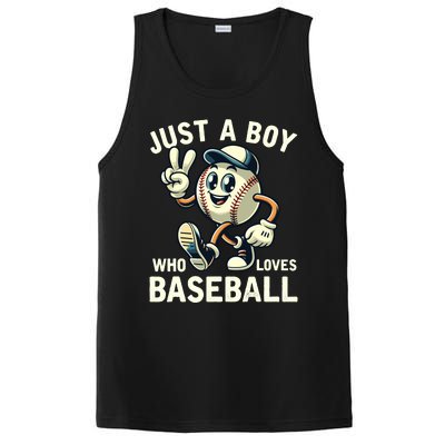 Just A Boy Who Loves Baseball Boy PosiCharge Competitor Tank