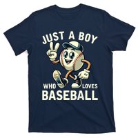 Just A Boy Who Loves Baseball Boy T-Shirt