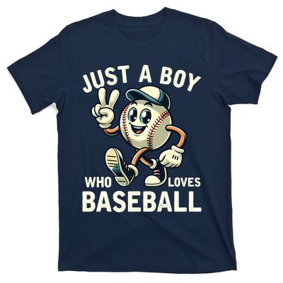 Just A Boy Who Loves Baseball Boy T-Shirt