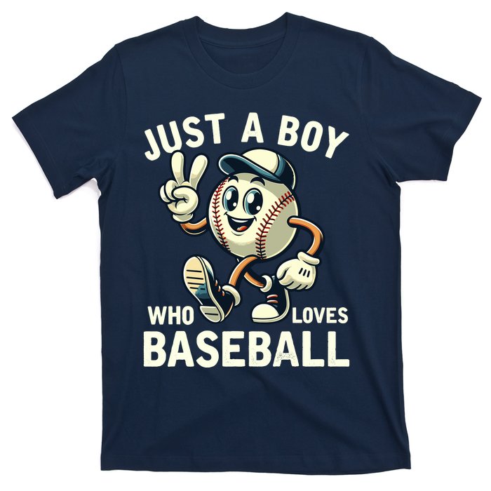 Just A Boy Who Loves Baseball Boy T-Shirt