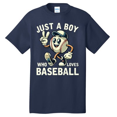 Just A Boy Who Loves Baseball Boy Tall T-Shirt