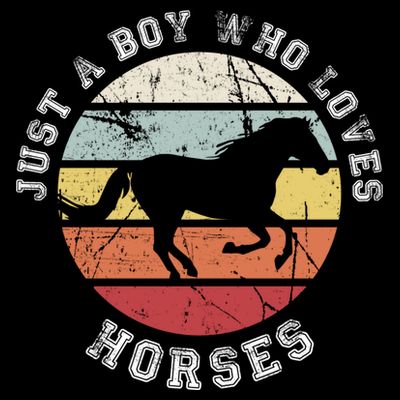Just A Boy Who Loves Horses Cool Gift Horse Gift T-Shirt