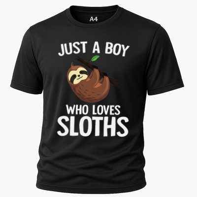 Just A Boy Who Loves Sloths Sloth Lover Performance Shirt