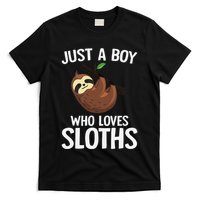 Just A Boy Who Loves Sloths Sloth Lover T-Shirt