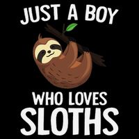 Just A Boy Who Loves Sloths Sloth Lover T-Shirt