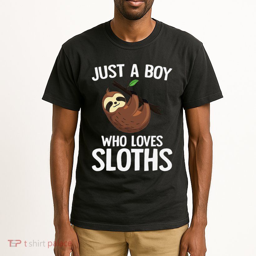 Just A Boy Who Loves Sloths Sloth Lover Tall T-Shirt