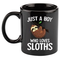 Just A Boy Who Loves Sloths Sloth Lover 11oz C Handle Ceramic Mug