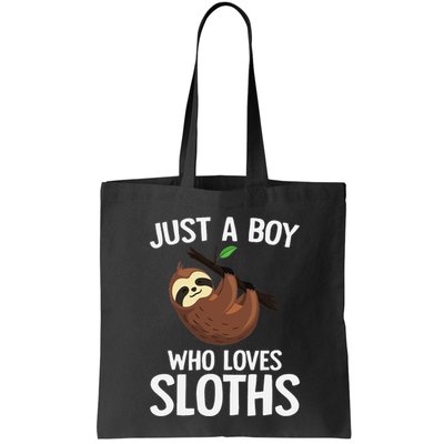 Just A Boy Who Loves Sloths Sloth Lover Bag