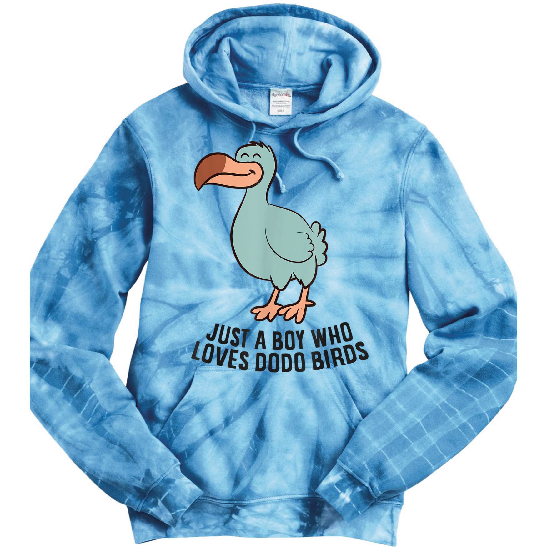 Just A Boy Who Loves Dodo Birds Tie Dye Hoodie