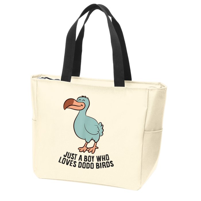 Just A Boy Who Loves Dodo Birds Zip Tote Bag