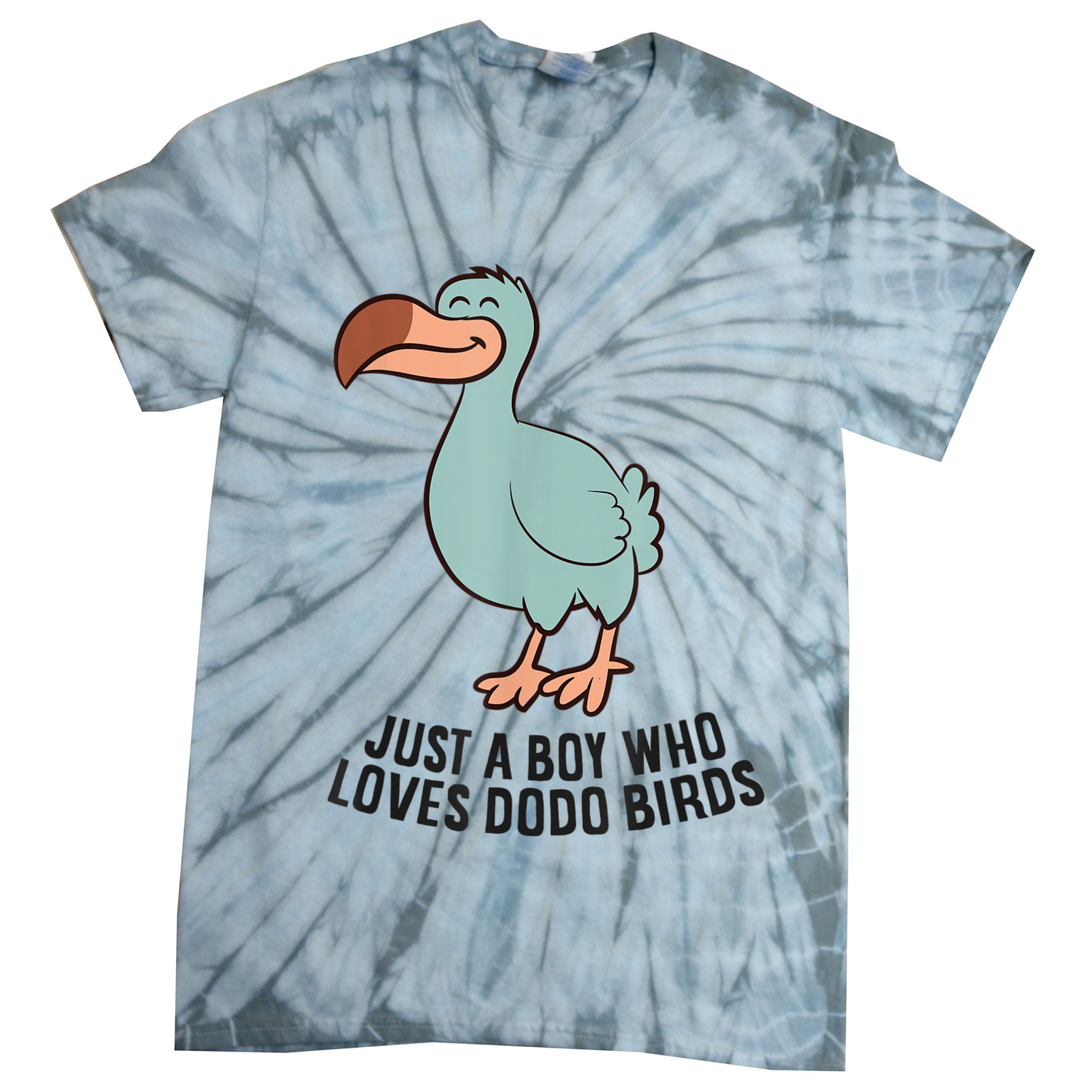 Just A Boy Who Loves Dodo Birds Tie-Dye T-Shirt