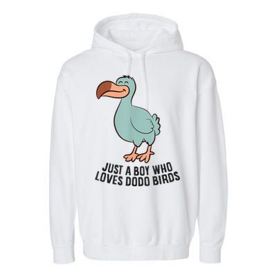 Just A Boy Who Loves Dodo Birds Garment-Dyed Fleece Hoodie