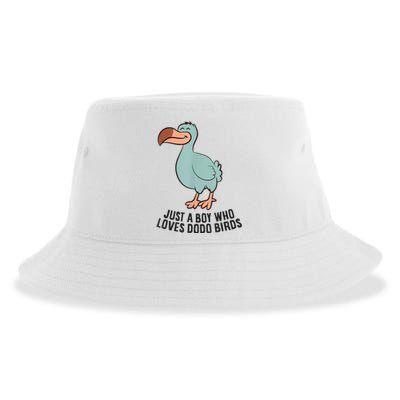 Just A Boy Who Loves Dodo Birds Sustainable Bucket Hat