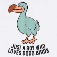 Just A Boy Who Loves Dodo Birds Adult Drive Performance Visor