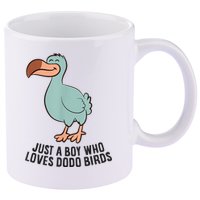 Just A Boy Who Loves Dodo Birds 11oz C Handle Ceramic Mug