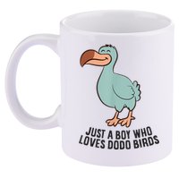 Just A Boy Who Loves Dodo Birds 11oz C Handle Ceramic Mug