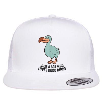 Just A Boy Who Loves Dodo Birds Flat Bill Trucker Hat