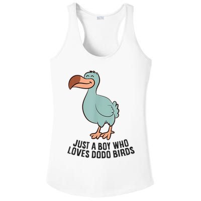 Just A Boy Who Loves Dodo Birds Ladies PosiCharge Competitor Racerback Tank