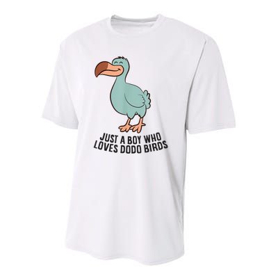 Just A Boy Who Loves Dodo Birds Youth Performance Sprint T-Shirt