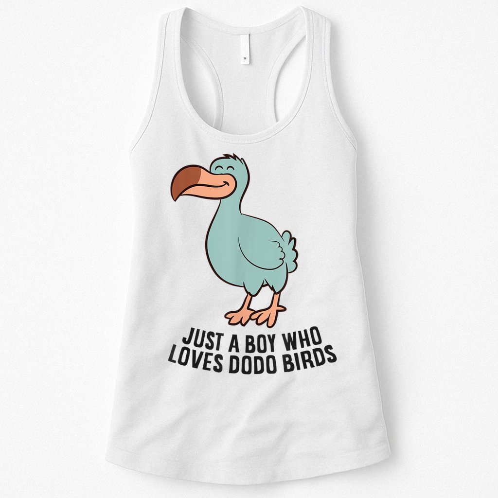Just A Boy Who Loves Dodo Birds Womens Tank Top