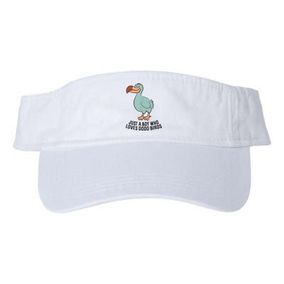 Just A Boy Who Loves Dodo Birds Valucap Bio-Washed Visor