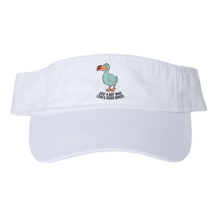 Just A Boy Who Loves Dodo Birds Valucap Bio-Washed Visor