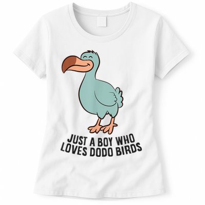 Just A Boy Who Loves Dodo Birds Womens T-Shirt