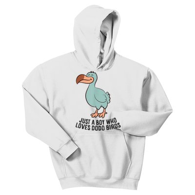 Just A Boy Who Loves Dodo Birds Kids Hoodie