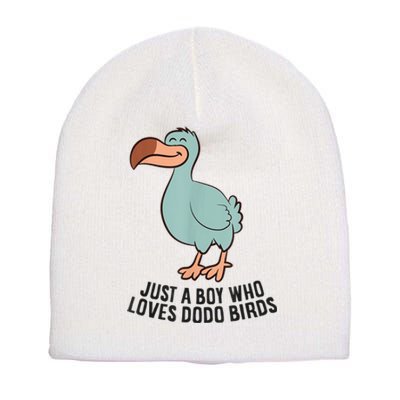 Just A Boy Who Loves Dodo Birds Short Acrylic Beanie