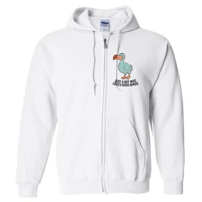 Just A Boy Who Loves Dodo Birds Full Zip Hoodie