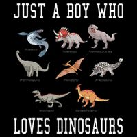 Just A Boy Who Loves Dinosaurs Gifts For Paleontologist Backpack