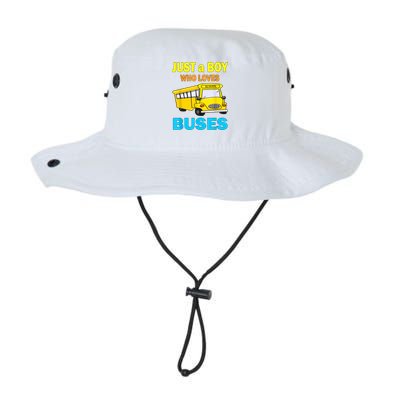 Just A Boy Who Loves School Buses & Cute Bus Lovers Legacy Cool Fit Booney Bucket Hat