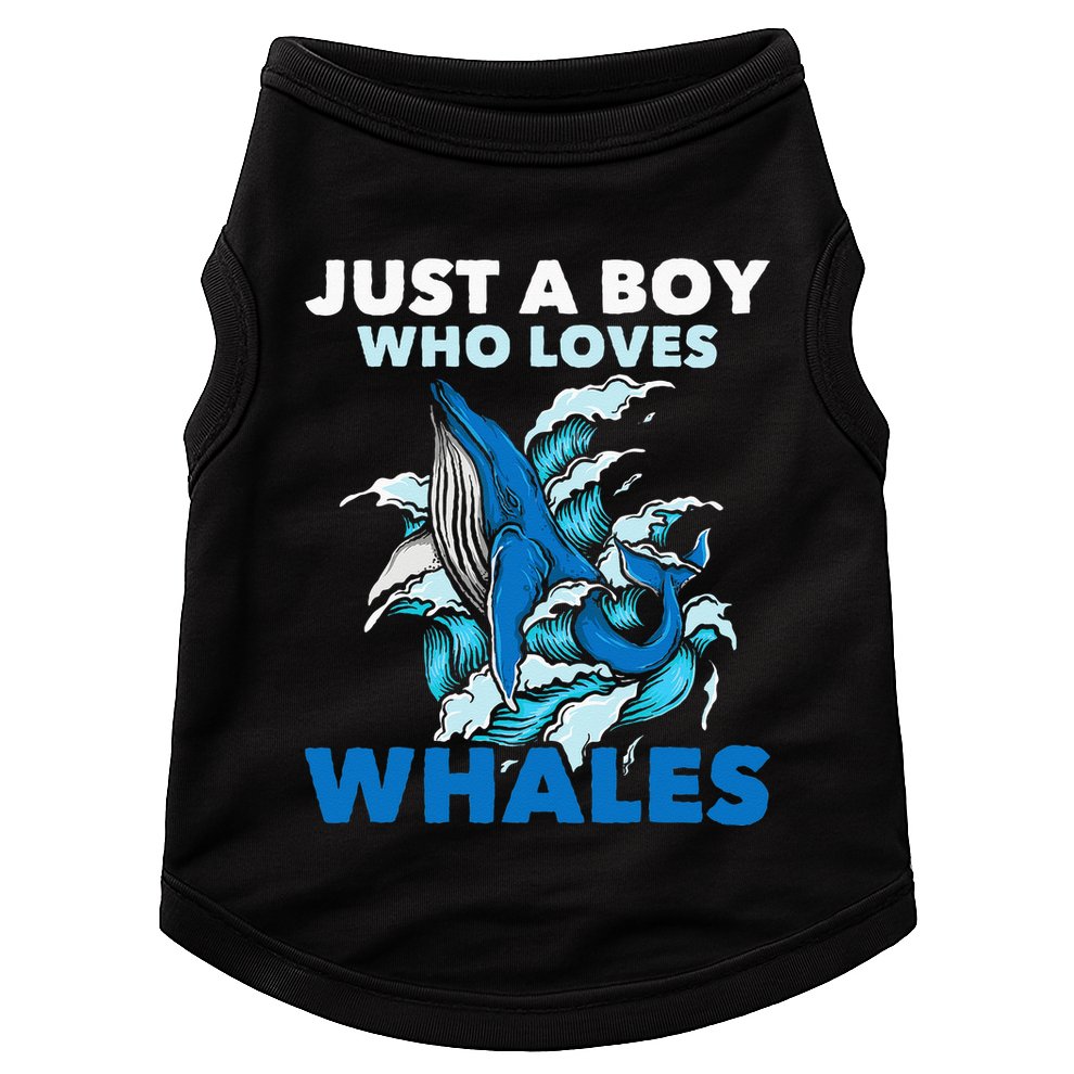 Just A Boy Who Loves Whales Marine Biologist Whale Lover Doggie Tank