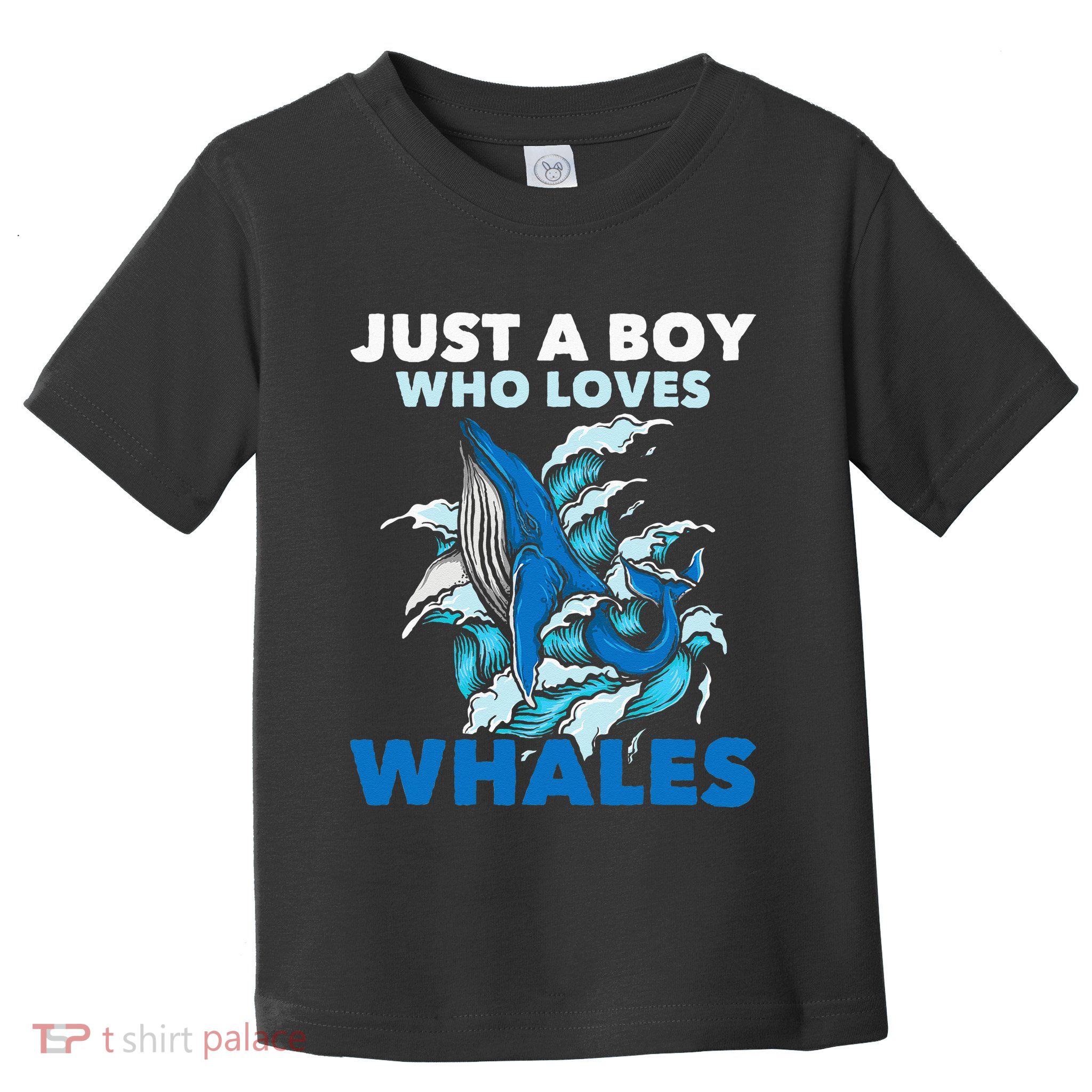 Just A Boy Who Loves Whales Marine Biologist Whale Lover Toddler T-Shirt