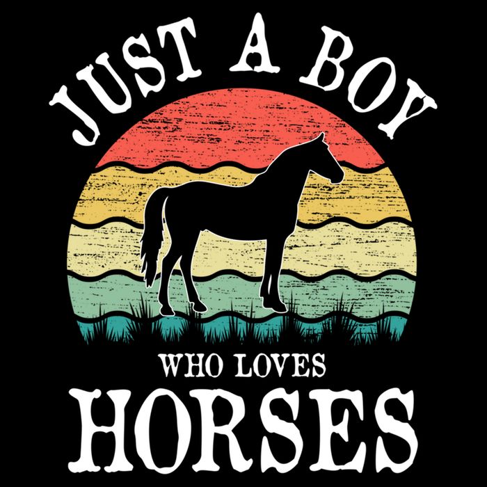 Just A Boy Who Loves Horses Gift Toddler T-Shirt